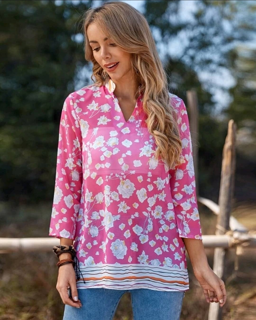 Chiffon top, size M