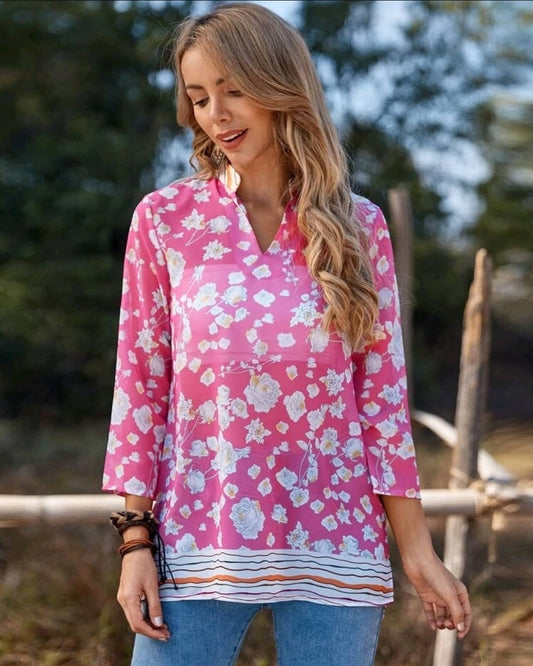 Chiffon top, size M