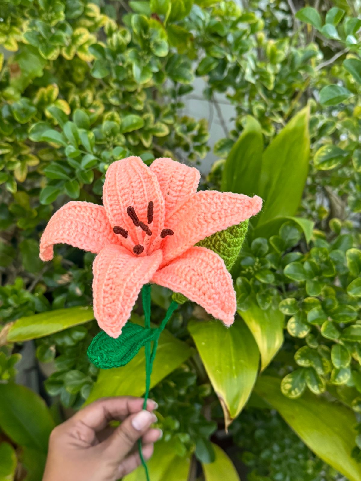 Orange Lily - Handmade Crochet
