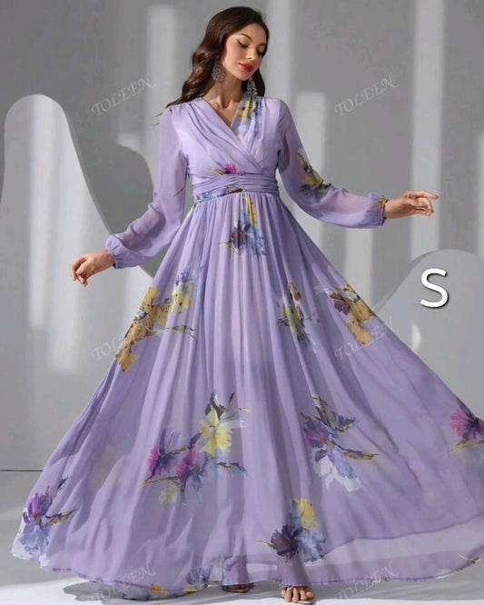 Purple Flower Dress